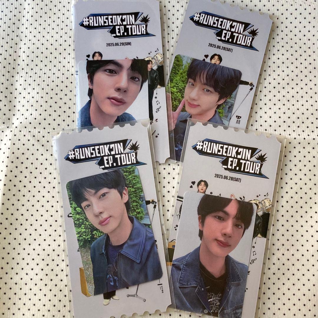 JIN ジン 6/28/29 RUNSEOKJIN_EP.TOUR トレカ 4枚 RUNSEOKJIN_EP.TOUR weverse 特典 ジン トレカ 4枚 - メルカリ