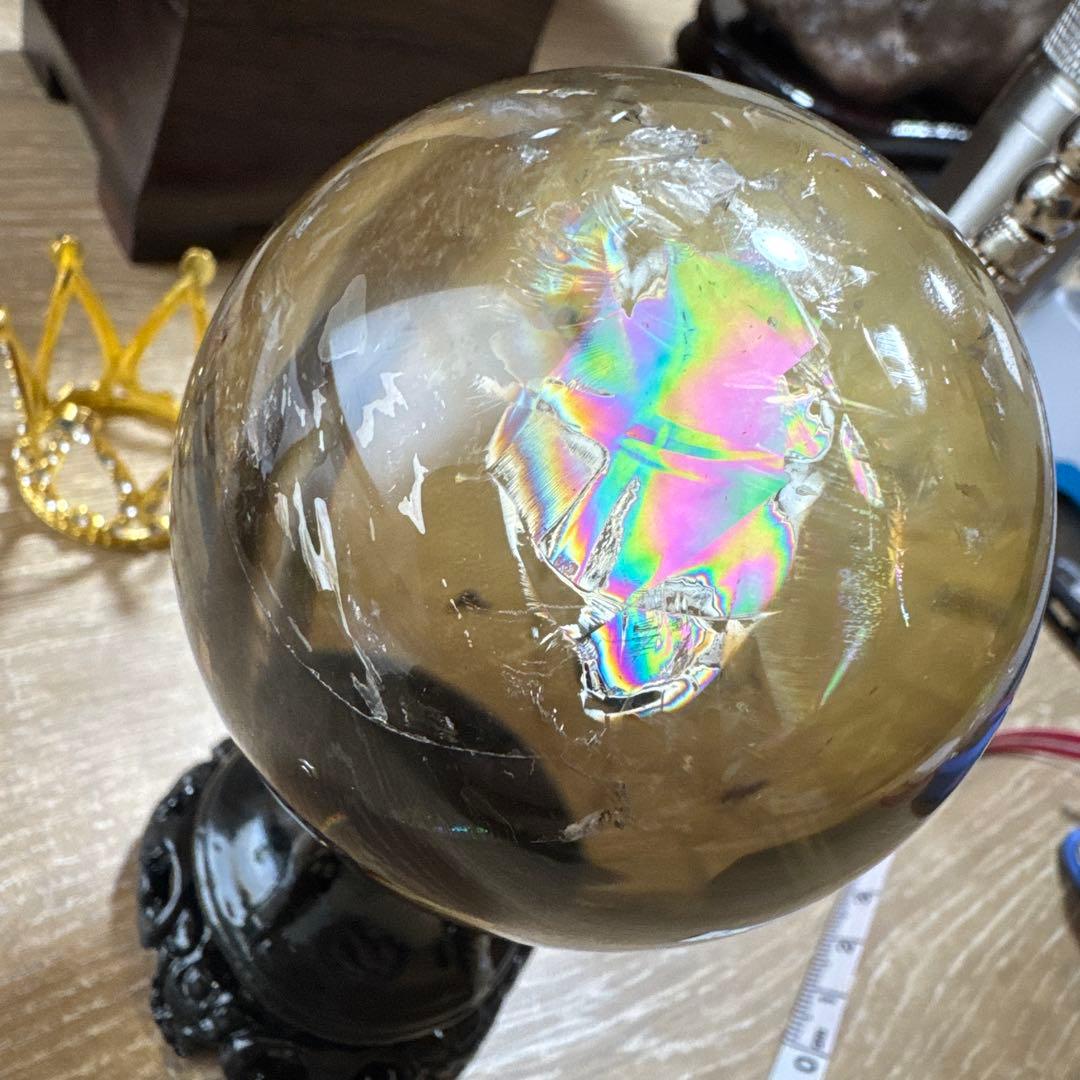 極上品】コレクション 超透明 スモーキーシトリン ゼウス スフィア約