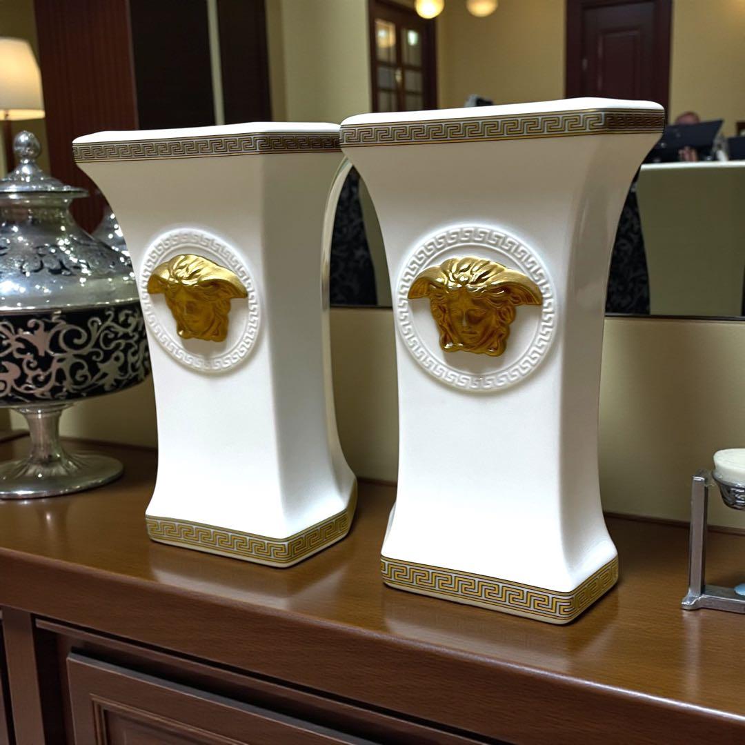 versaceベルサーチ ローゼンタール メドゥーサ浮彫り 陶器 花瓶