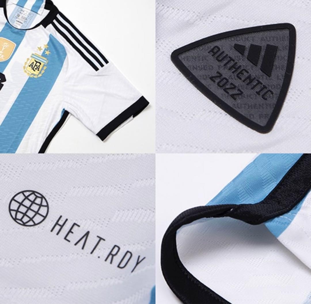 アルゼンチン代表 HOMEオーセンティックユニフォーム 3S #10 メッシ