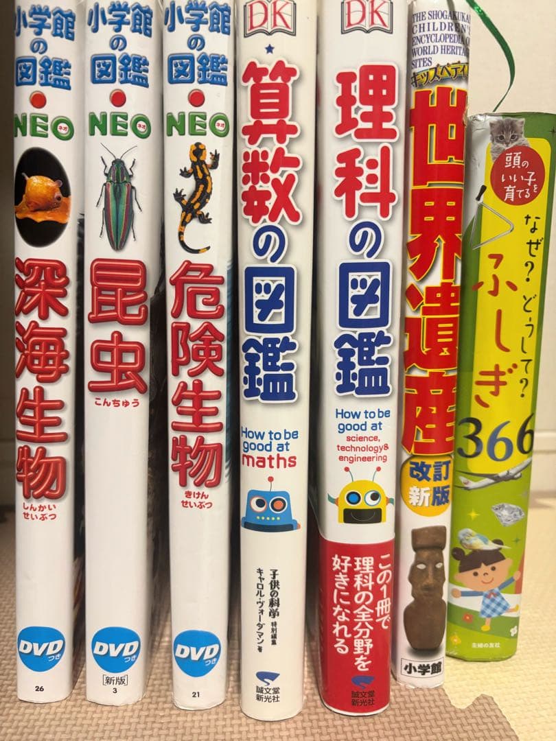 小学校の図鑑 NEOなど7冊まとめセット 図鑑セット】小学館の図鑑NEO 7冊セット まとめ売り - メルカリ
