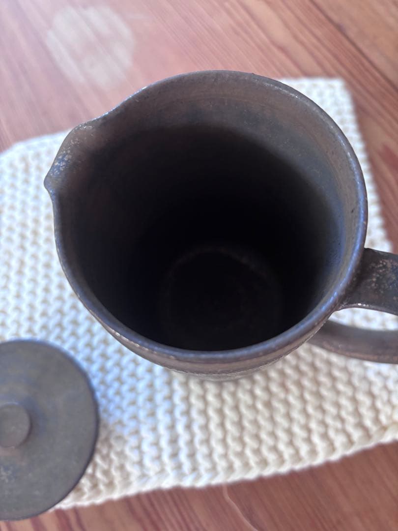 竹口要 ラトン 蓋付き ピッチャー 砂金