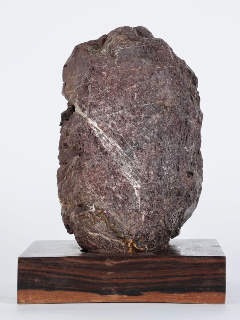 菊花石 赤花 大輪 台座付 5.2kg 原石 天然石 鑑賞石 水石 盆石 紋石