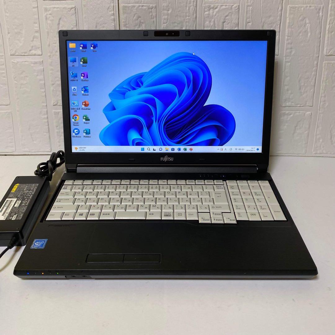 美品 富士通ノートパソコン SSD DVD Windows11Proオフィス付きの通販は