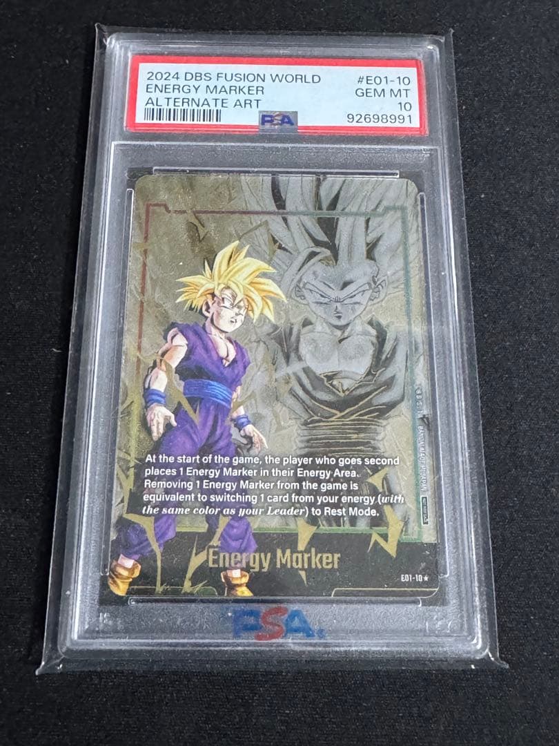 エナジーマーカー　孫悟飯　パラレル　英語版　PSA10 エナジーマーカー 孫悟飯 パラレル 英語版 PSA10 - メルカリ