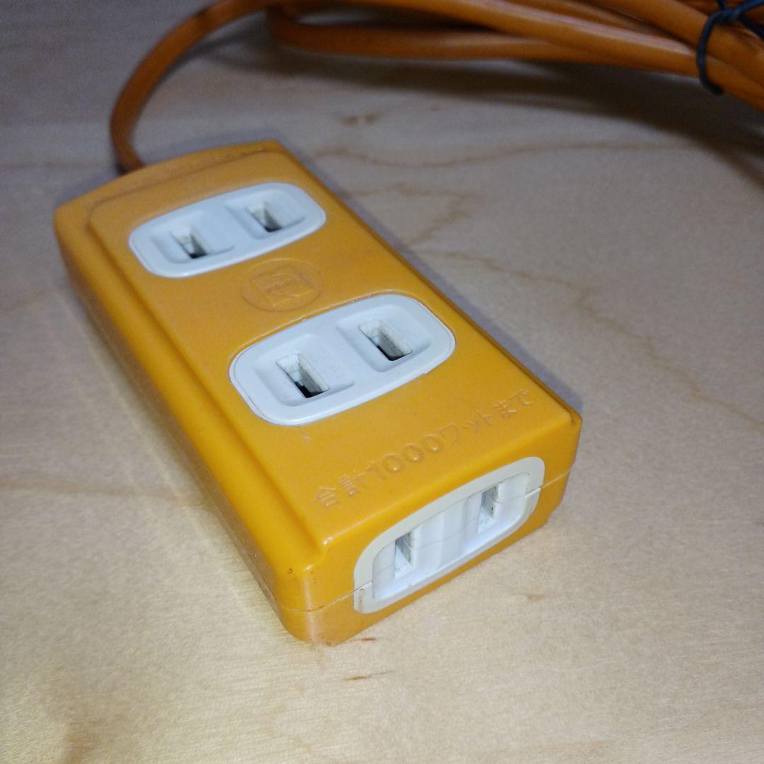 最終価格】【昭和レトロ】3mオレンジ延長コード 匿名配送 - メルカリ