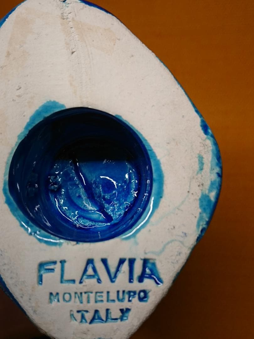 美品】フクロウ 陶器 イタリア 置物 インテリア 工芸品 美術品 A1035