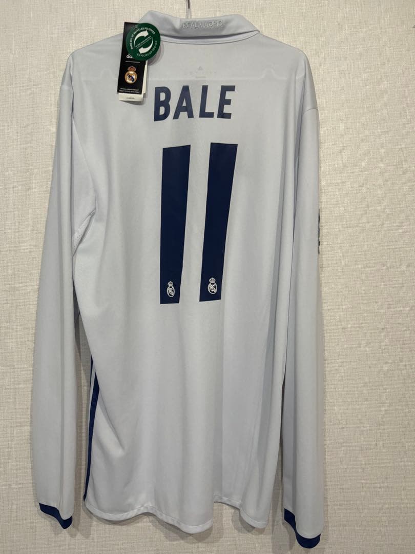 【新品タグ付き】レアル・マドリード 16-17 ベイル 長袖ユニフォーム ベイル選手支給レアルマドリード16/17ホームユニフォーム | THE DUGOUT