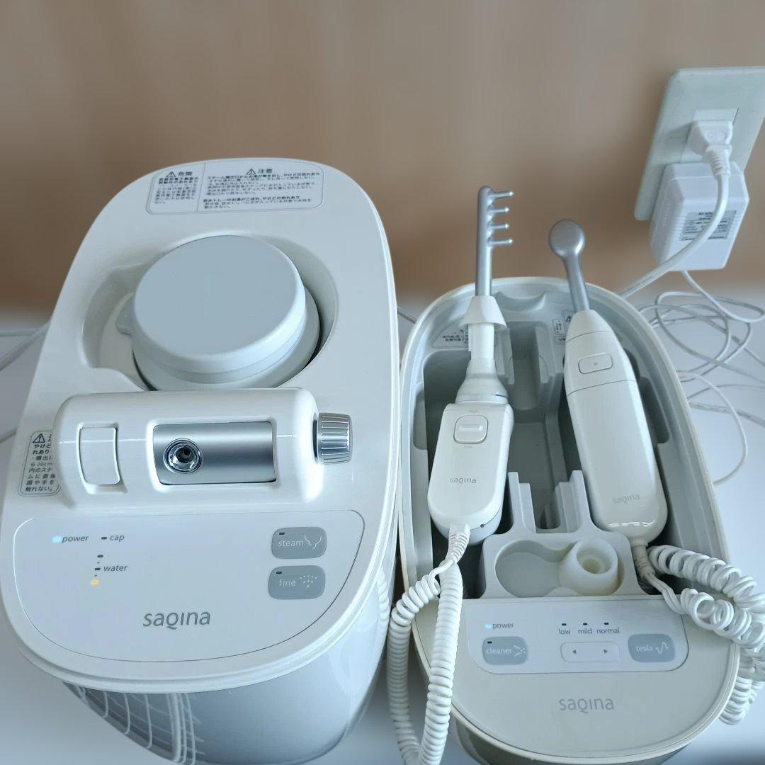 saqina スチーム美顔器 本体とハンドピース2種 累計100万台超*1のホームエステマシンのサキナから ”新製品「サキナ