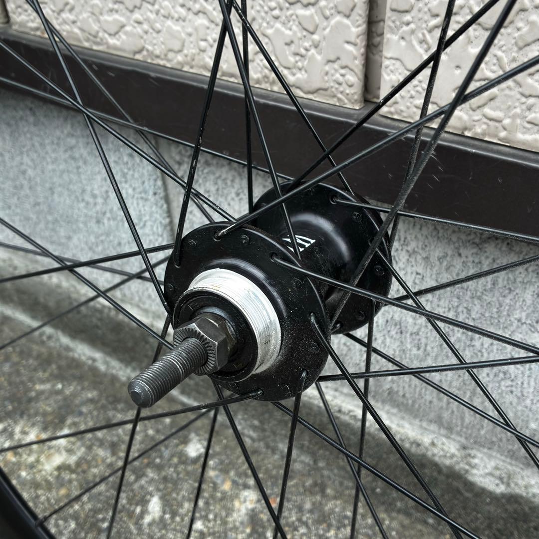 ピストバイクホイール 前後セット 700c ディープリム - メルカリ