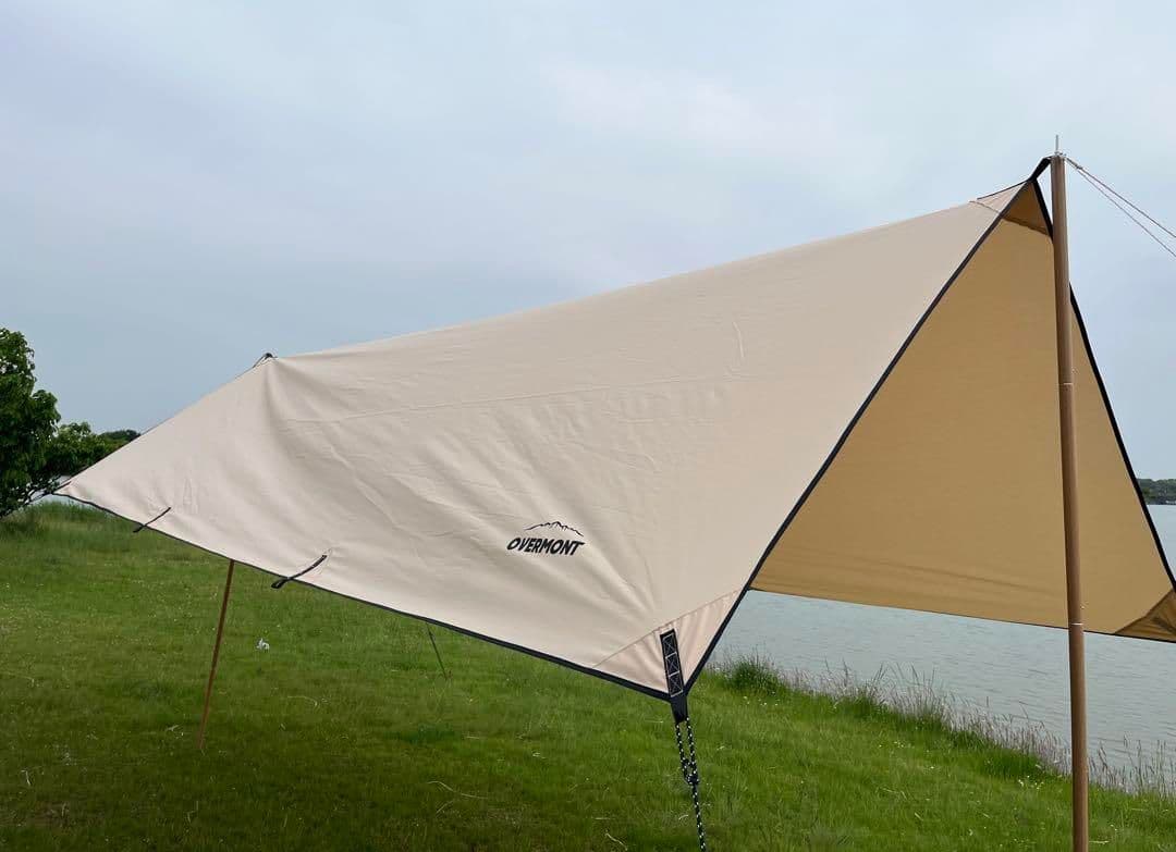 OVERMONT TCレクタタープ Amazon | Overmont タープ TCポリコットン 5mx3m 焚き火可 500mm耐水圧