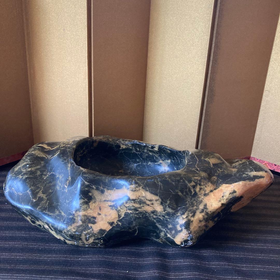 趣ある溜まり石　鑑賞石　水石　9.6kg