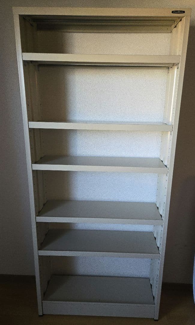 クールラック（大）（高さ180cm）東洋事務器工業 即納) スチール本棚 クールラック1800 大型 アイボリー/ブラック 6段