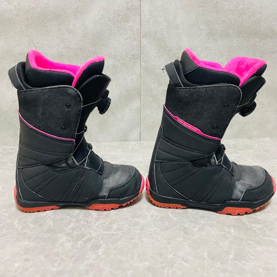 スノーボード　ボア付　BOA ブーツ　23.5cm レディース ピンク ブラック