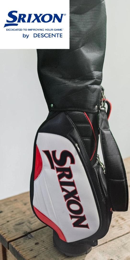 送料無料/超美品 超お買い得品Srixon キャディバッグ 黒/白/赤 - メルカリ