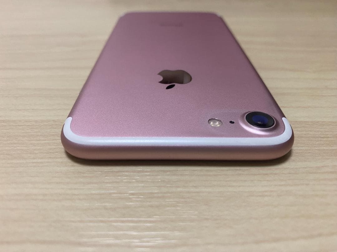 iPhone7 ローズゴールド ピンク系 SIMフリー 本体 バッテリー98