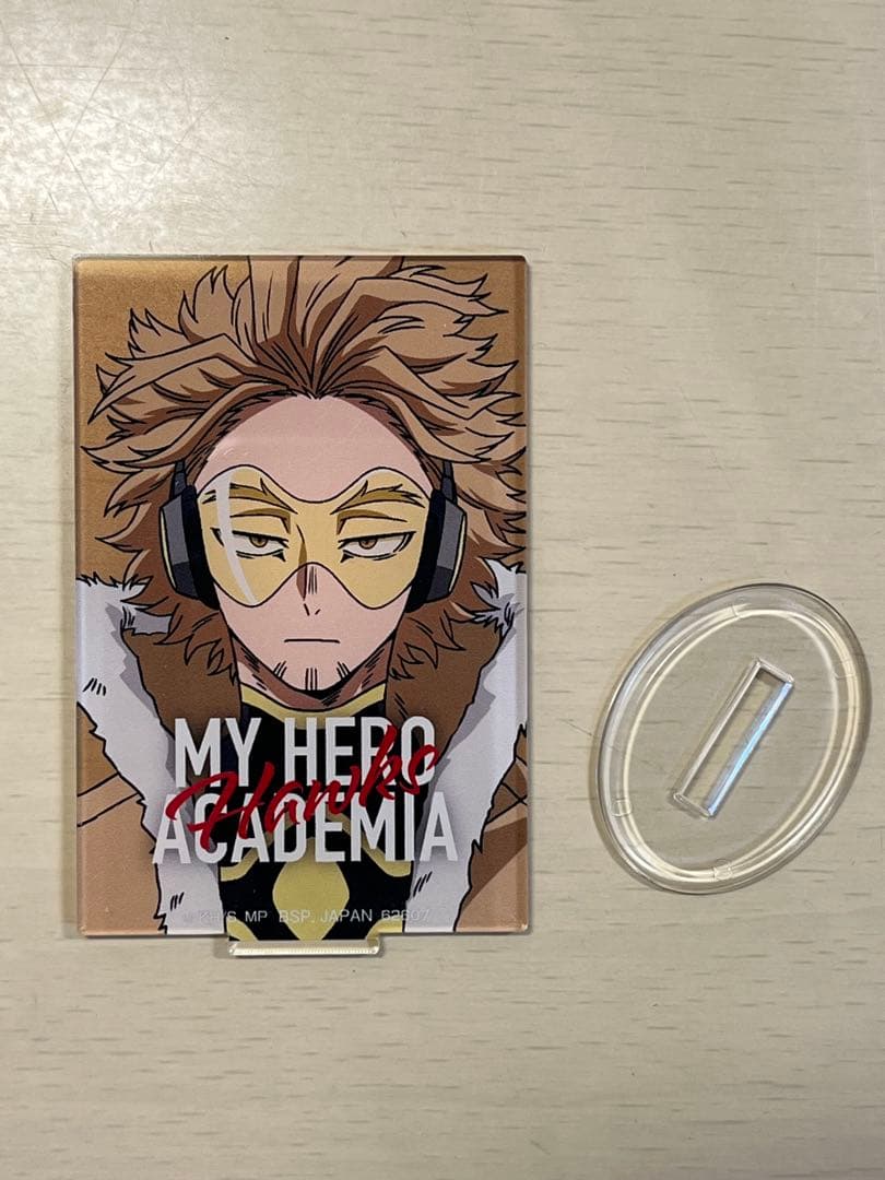 ヒロアカ特製ホルダー コレクション ホークス アクスタ 缶バッチ