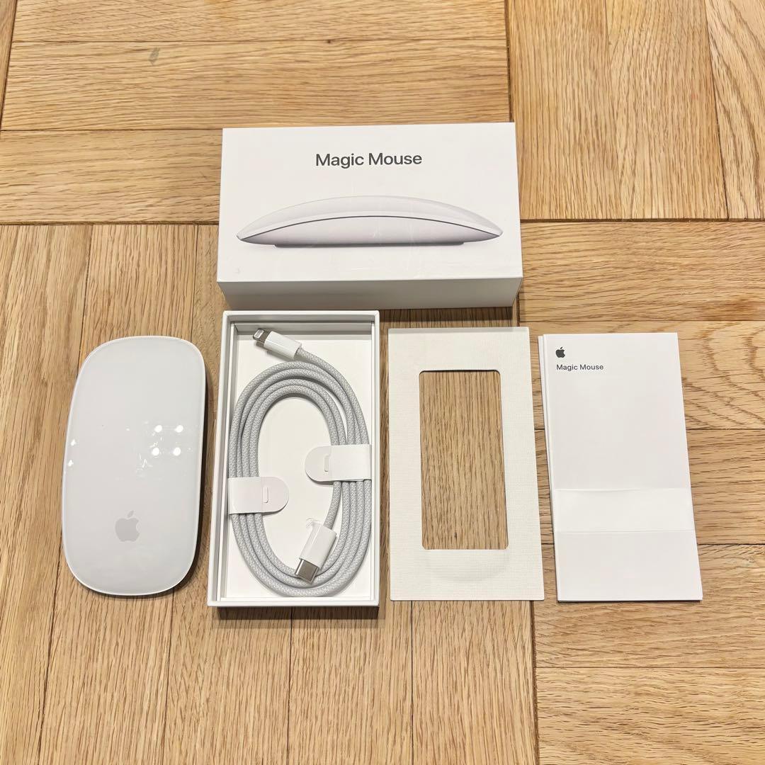 Apple Magic Mouse 本体 USB-C ケーブル未使用 - メルカリ