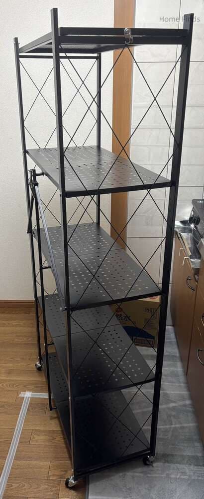 幅 70ステンレス製メタルラック キャスター付き 折りたたみ式 キッチン