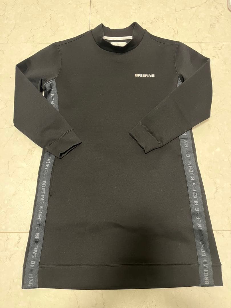 【ほぼ未使用】ブリーフィング　Sサイズ　黒　ワンピース ワンピース Vネック×サイドプリーツロングワンピース : ZOZOTOWN Yahoo