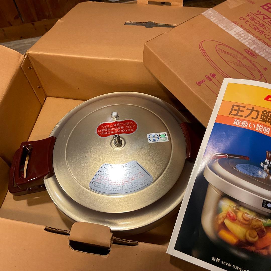 希少 新品未使用！ピースター 圧力鍋 ゴールド 4.5L レトロ 関西軽金属工業