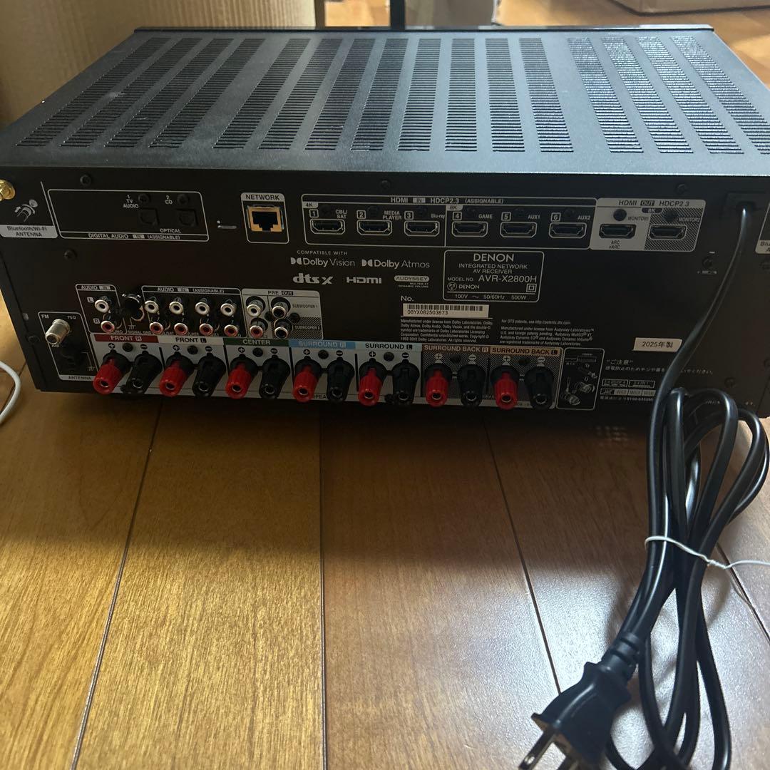 DENON デノン AVR-X2800HK 7.2ch AV 8K