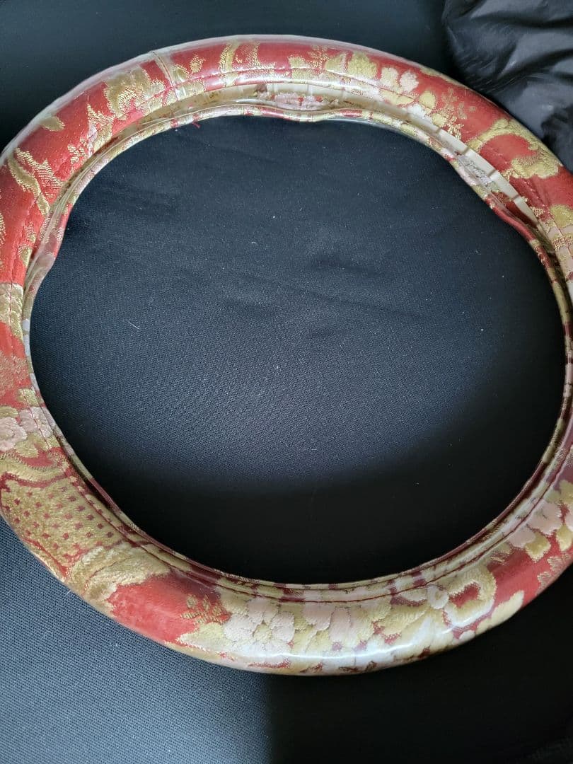 ふそう　スーパーグレード　ハンドルカバー ハンドルカバー スーパーグレート エナメルブラック 2HS ステアリング