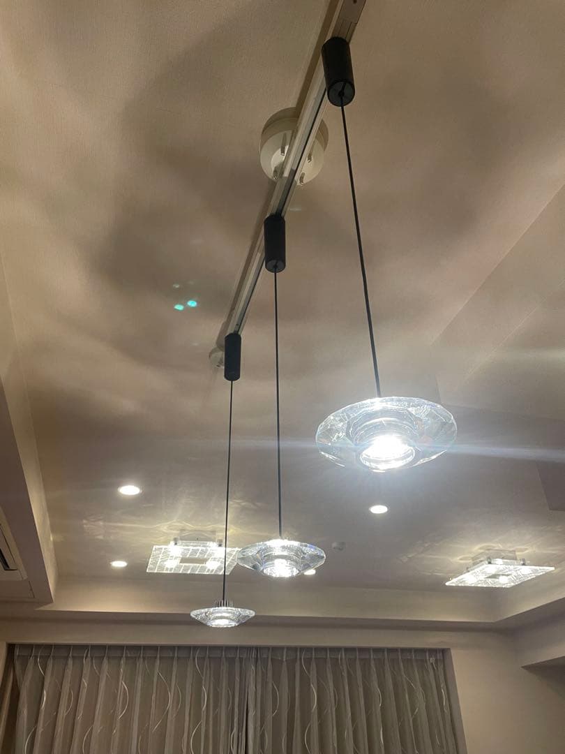 オーデリック ペンダントライト OP252061 クリアガラス 3灯セット