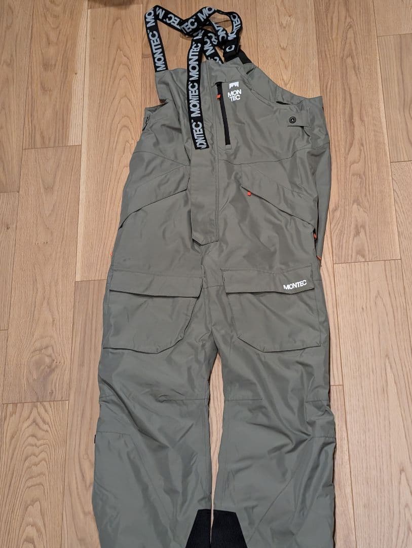MONTEC スノーボード ビブパンツ Lサイズ　グリーン Montec Arch スキーパンツ メンズ Greenish/Black - グリーン