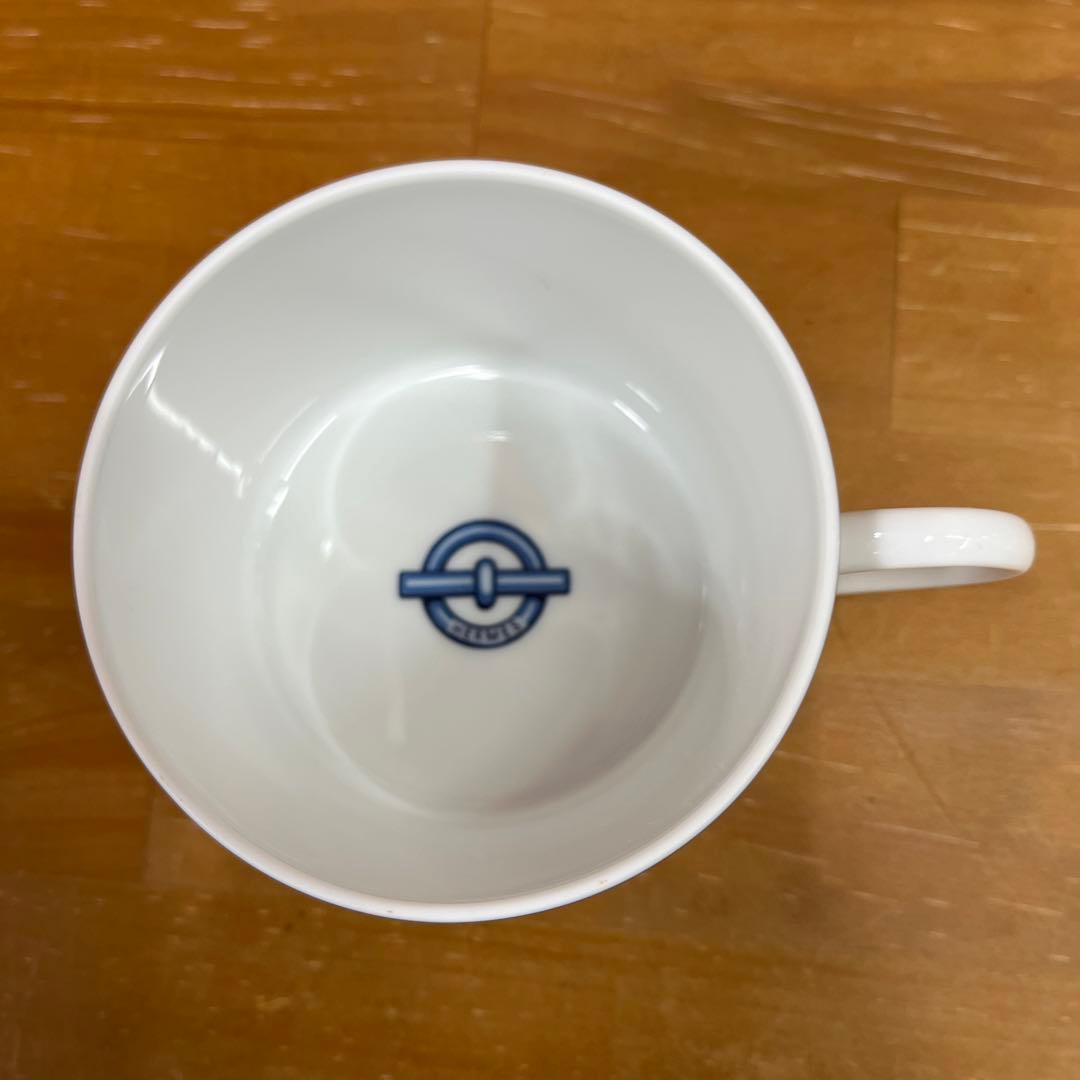 エルメス ブランド 食器 カップ ソーサー 青 シェーヌダンクル 鎖