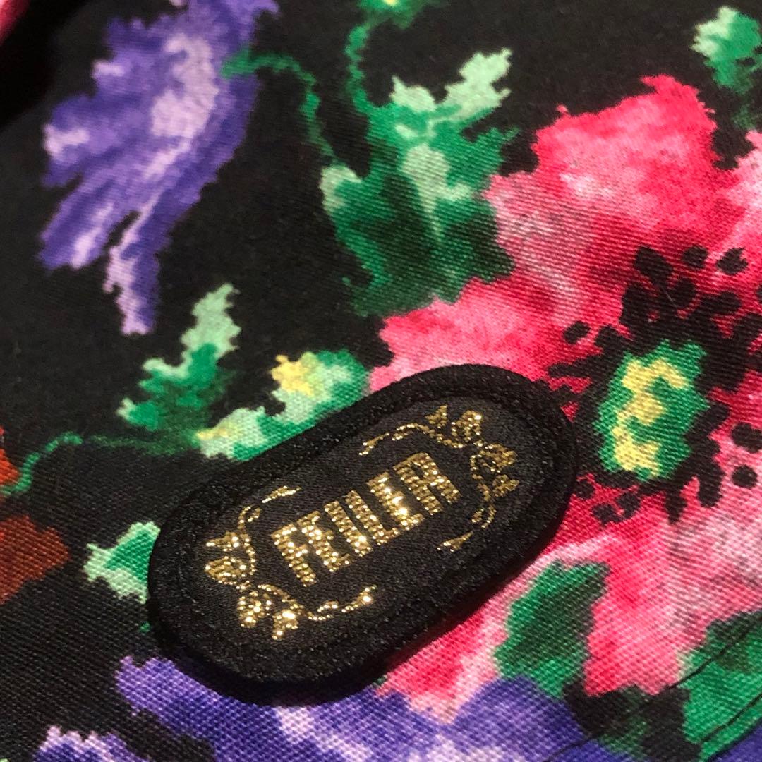 FEILER ポピーズ柄 コットンエプロン フェイラー ビンテージ 料理 昔