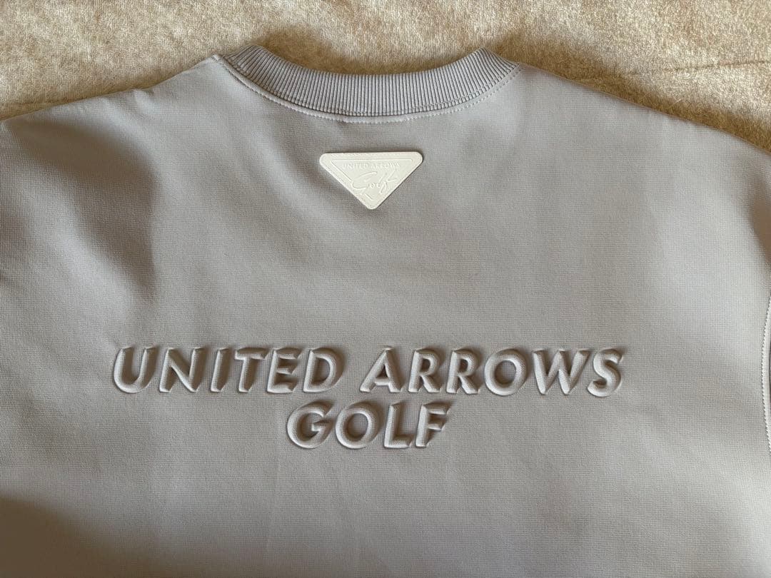ユナイテッドアローズゴルフ クルーネック トレーナー サックス グレー