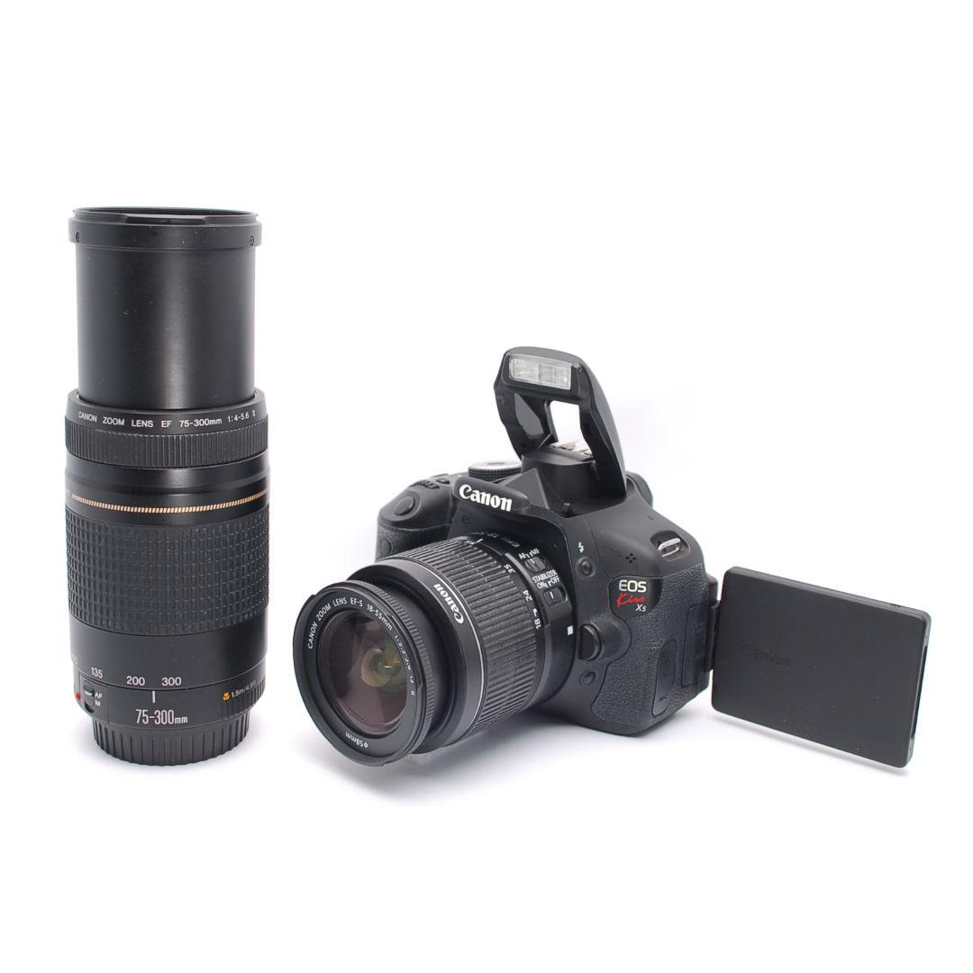 ❤即購入1000円OFF❤ キャノン Kiss X5 望遠ズーム ダブルレンズ