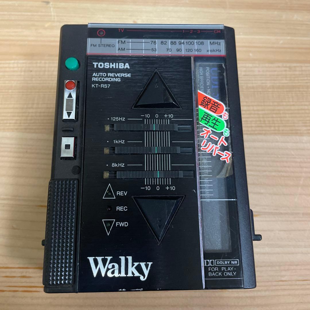 希少品‼️東芝Walky KT-RS7カセットプレーヤー&レコーダー - メルカリ