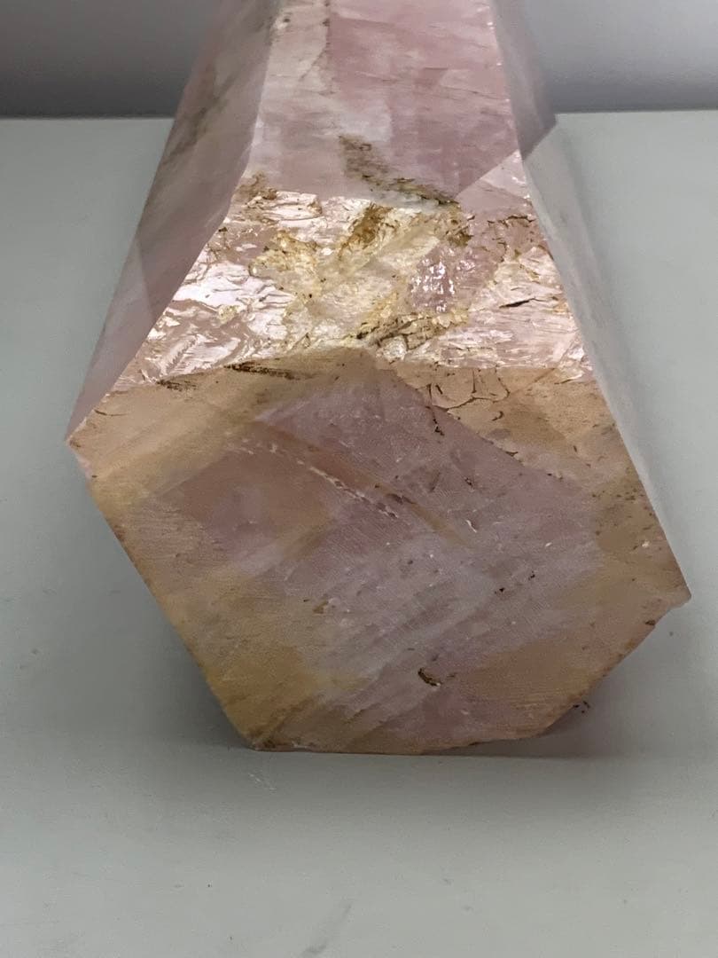 《B331》ローズクォーツ 六角柱 約33cm 天然 原石