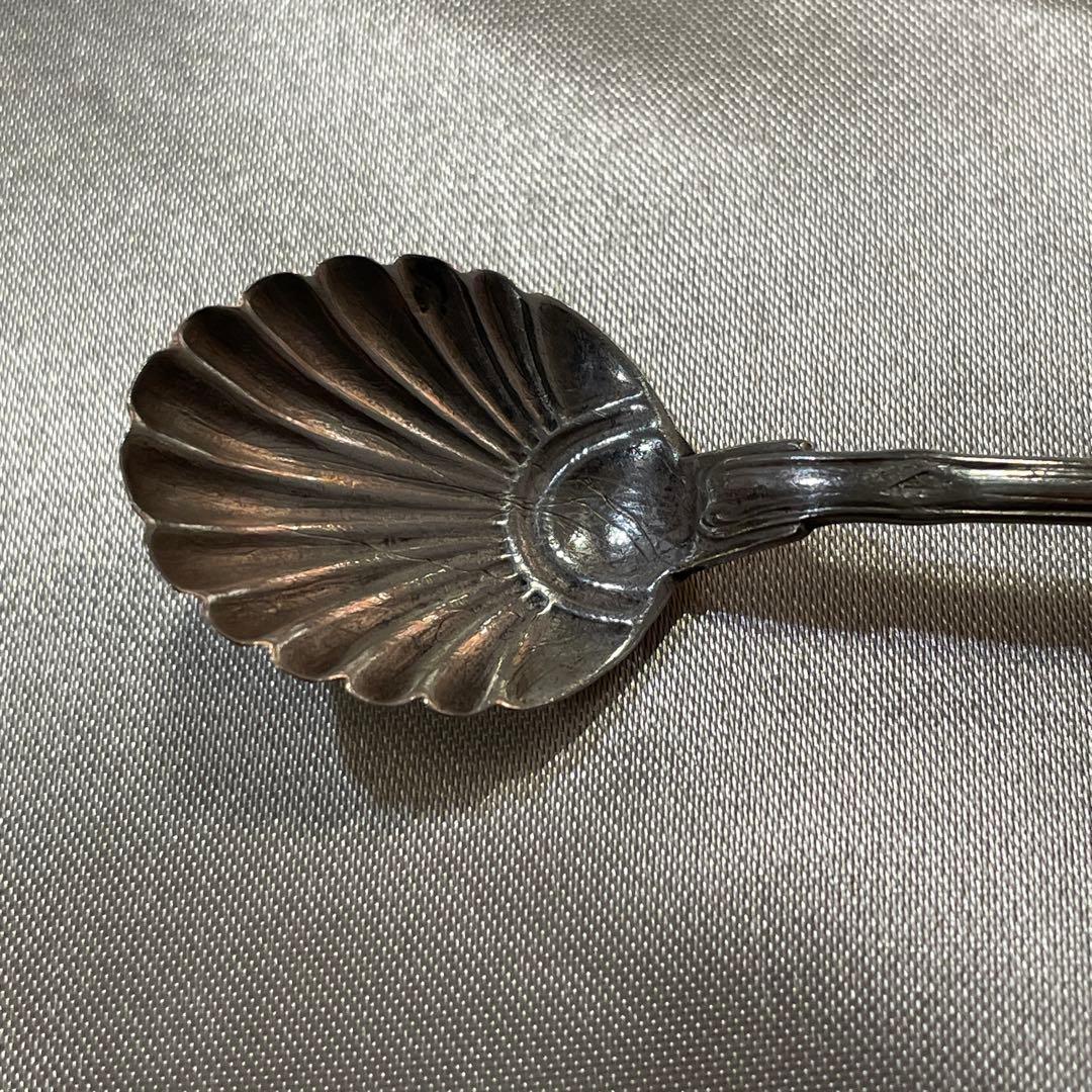 シルバー スプーン 純銀 19世紀 ホールマークあり フランス 9.5cm 1本