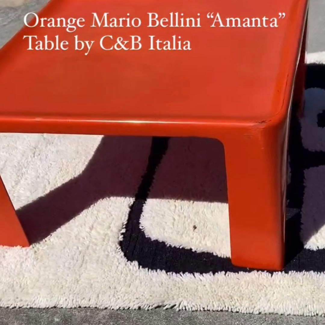 orange Amanta table Mario Bellini - メルカリ