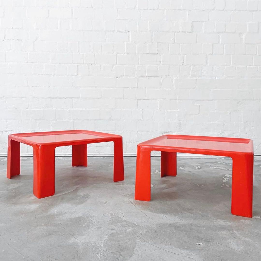 orange Amanta table Mario Bellini - メルカリ