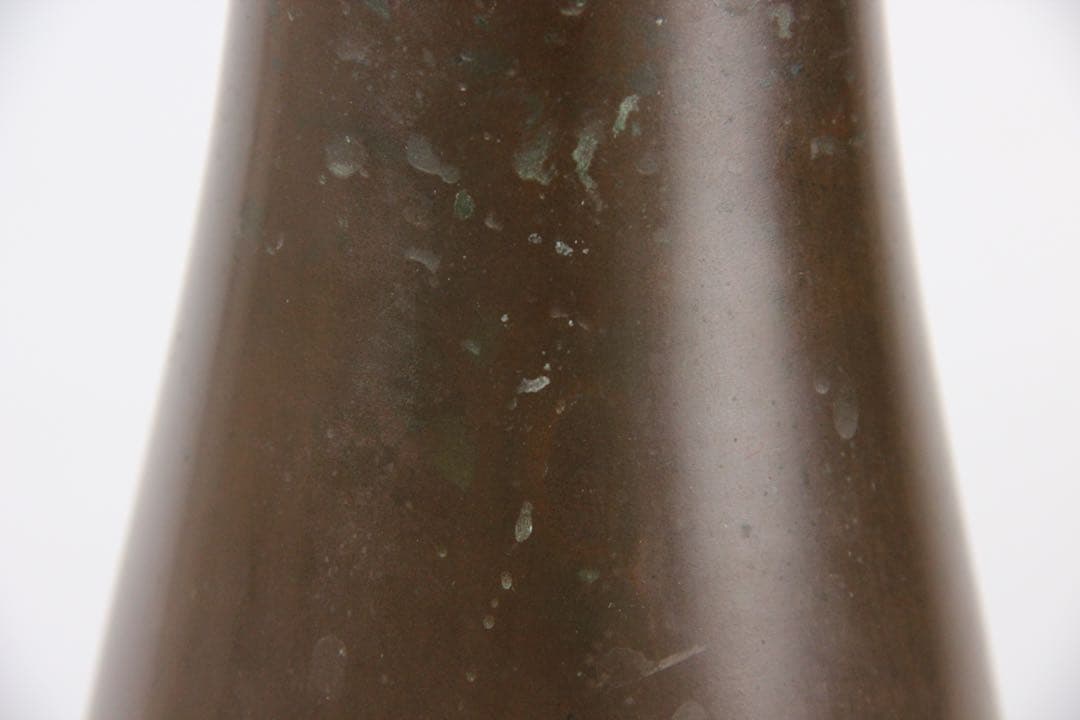 藏六造 饕餮文銅瓶 花瓶 青銅器写 唐金 花入 唐物写 遺古居 EL11-27