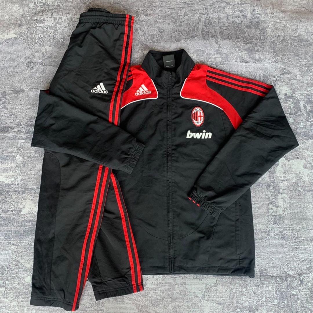 菅田将暉着用】アディダス ACミラン セットアップ 刺繍ロゴ 00S 黒 赤