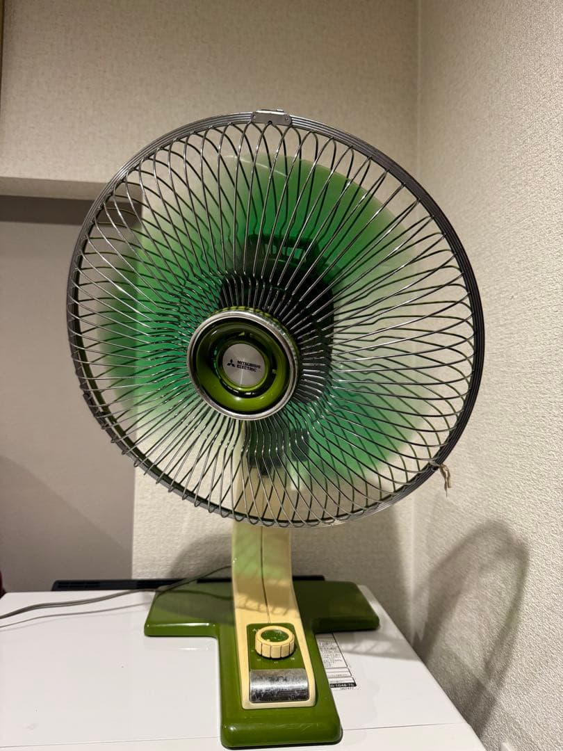 21) 1977製 D30-GTG3 三菱上扇 扇風機 オレオレ ファン