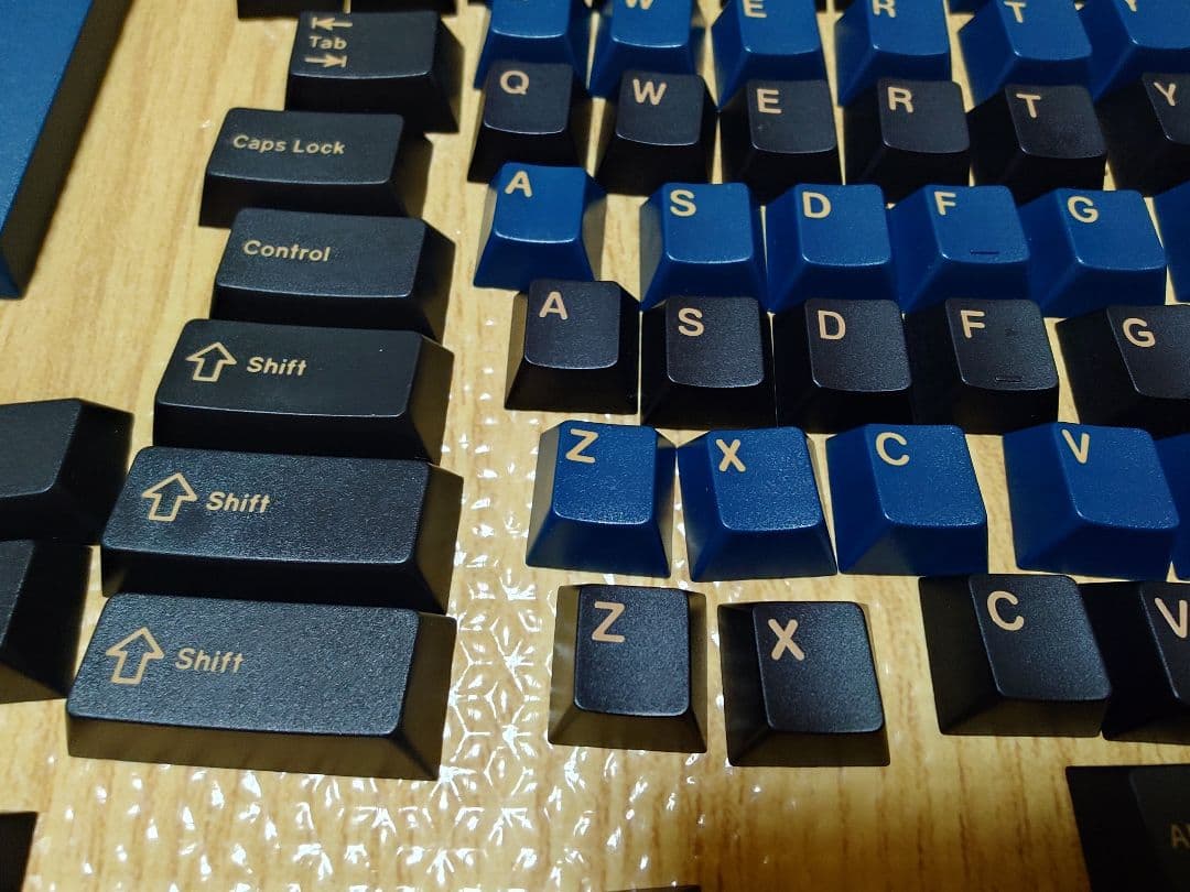 ラ*ロ様 GMK BLUE SAMURI キーキャップセット ABSダブルショッ