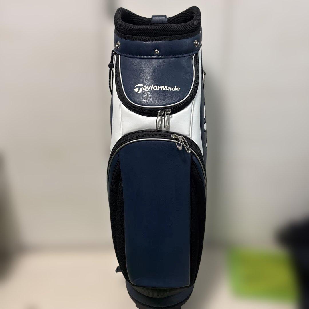 TaylorMade キャディバッグ ネイビー/ホワイト - メルカリ
