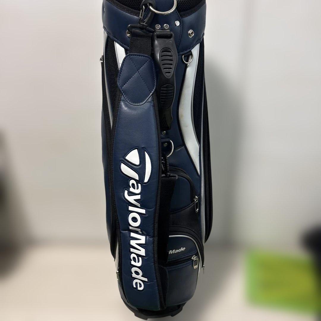 TaylorMade キャディバッグ ネイビー/ホワイト - メルカリ