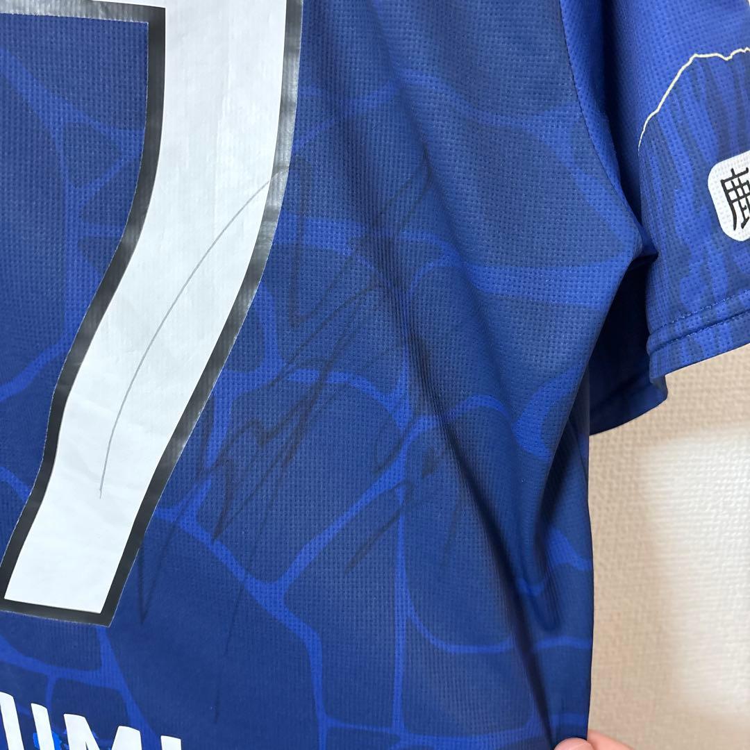 鹿児島ユナイテッドFC 山口卓己27番 サイン入りサッカーシャツ - メルカリ