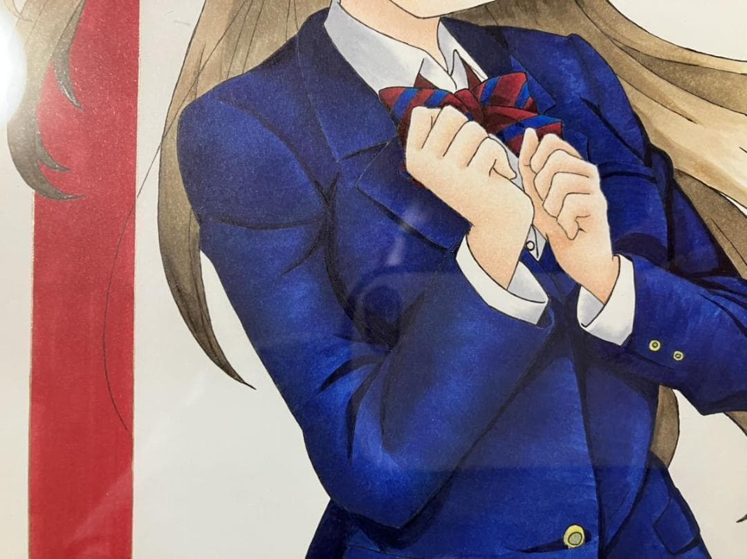 手描き ラブライブ！ 南ことり 手描きイラスト 高級額縁 フルアート UVカット