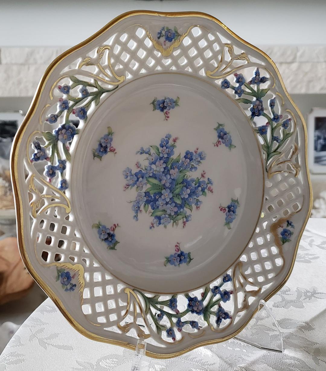 シューマン ⑱ ババリア 勿忘草 ピアス プレート 21.5cm