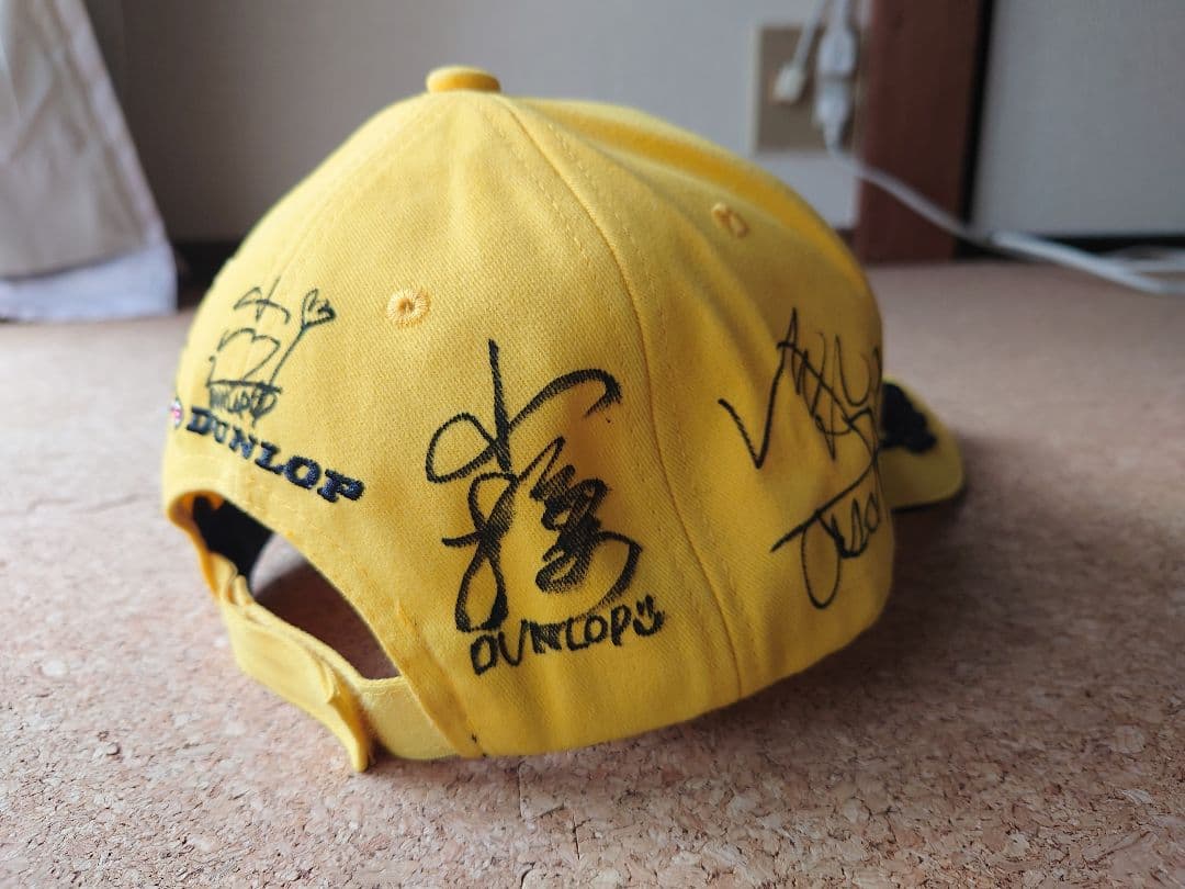 ダンロップ激レアソフトテニス全選手サイン入りキャップ新品未使用品