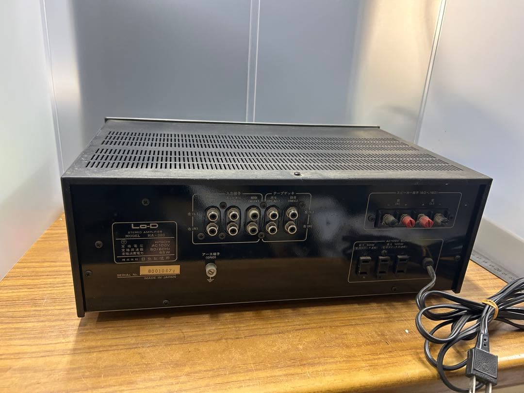 HITACHI】 Lo-D プリメインアンプ ステレオアンプ HA-380 - メルカリ