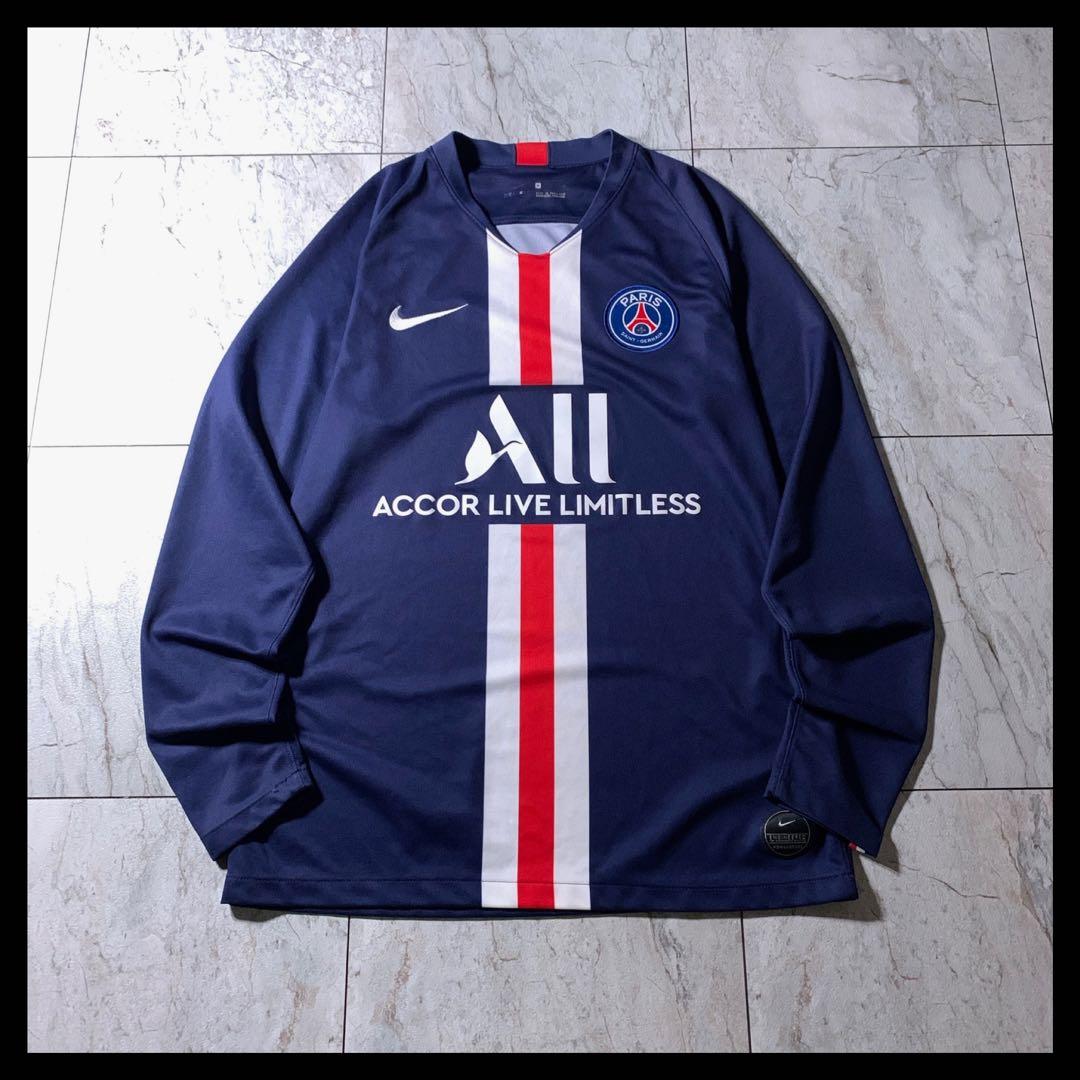 NIKE パリサンジェルマン ユニフォーム ゲームシャツ 長袖 ネイビー M